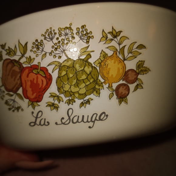 VINTAGE Corning Ware Vegetable Seasonings Collectible Pot W/ Handle - Picture 2 of 6